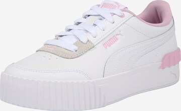 PUMA Ниски маратонки 'Carina' в бяло: отпред