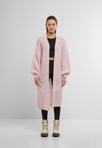 Cloud5ive Knit Cardigan in Pink: front