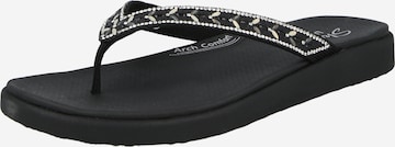 SKECHERS Žabky 'MEDITATION LUXE' – černá: přední strana