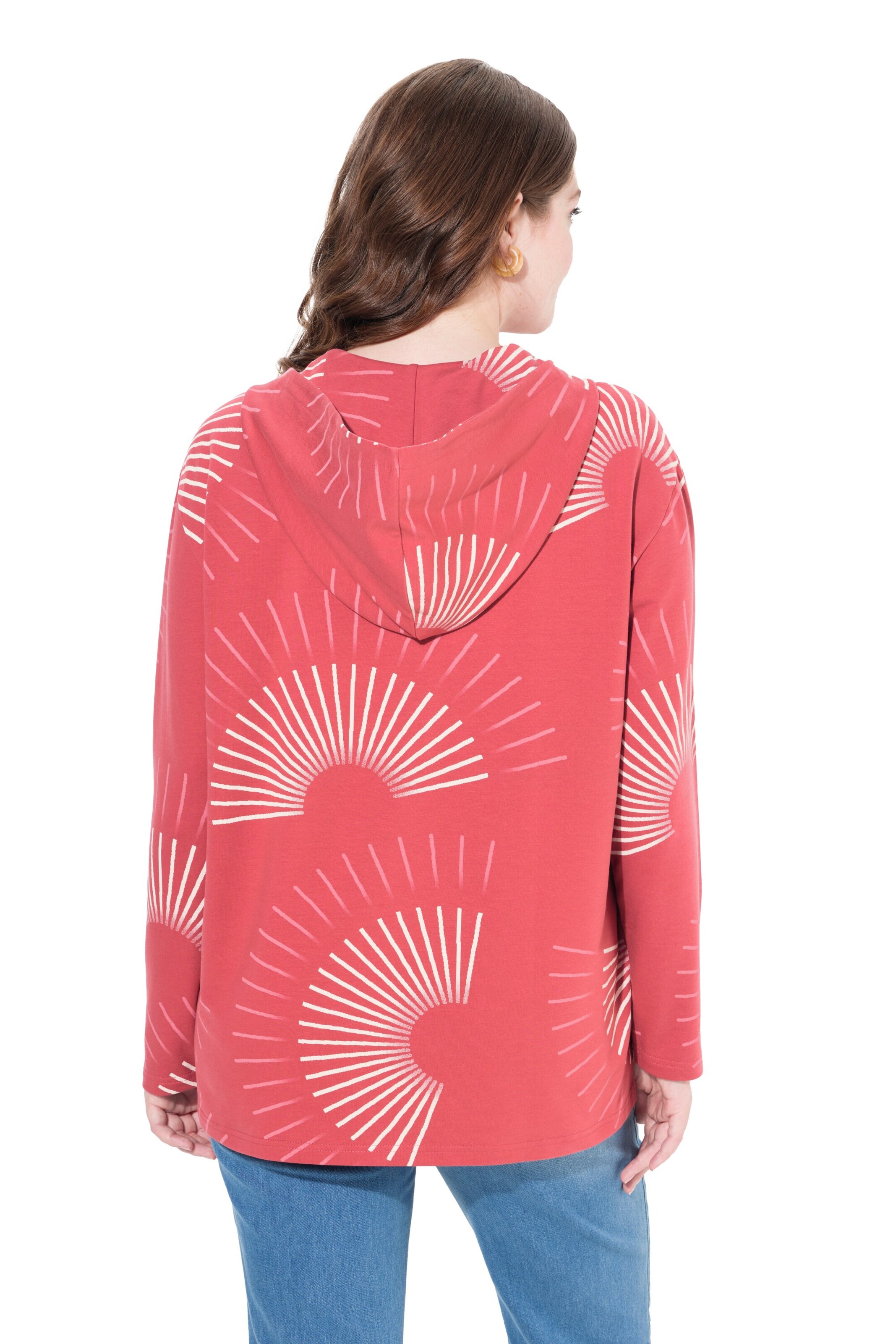 Ulla Popken Sweatshirt in Rood