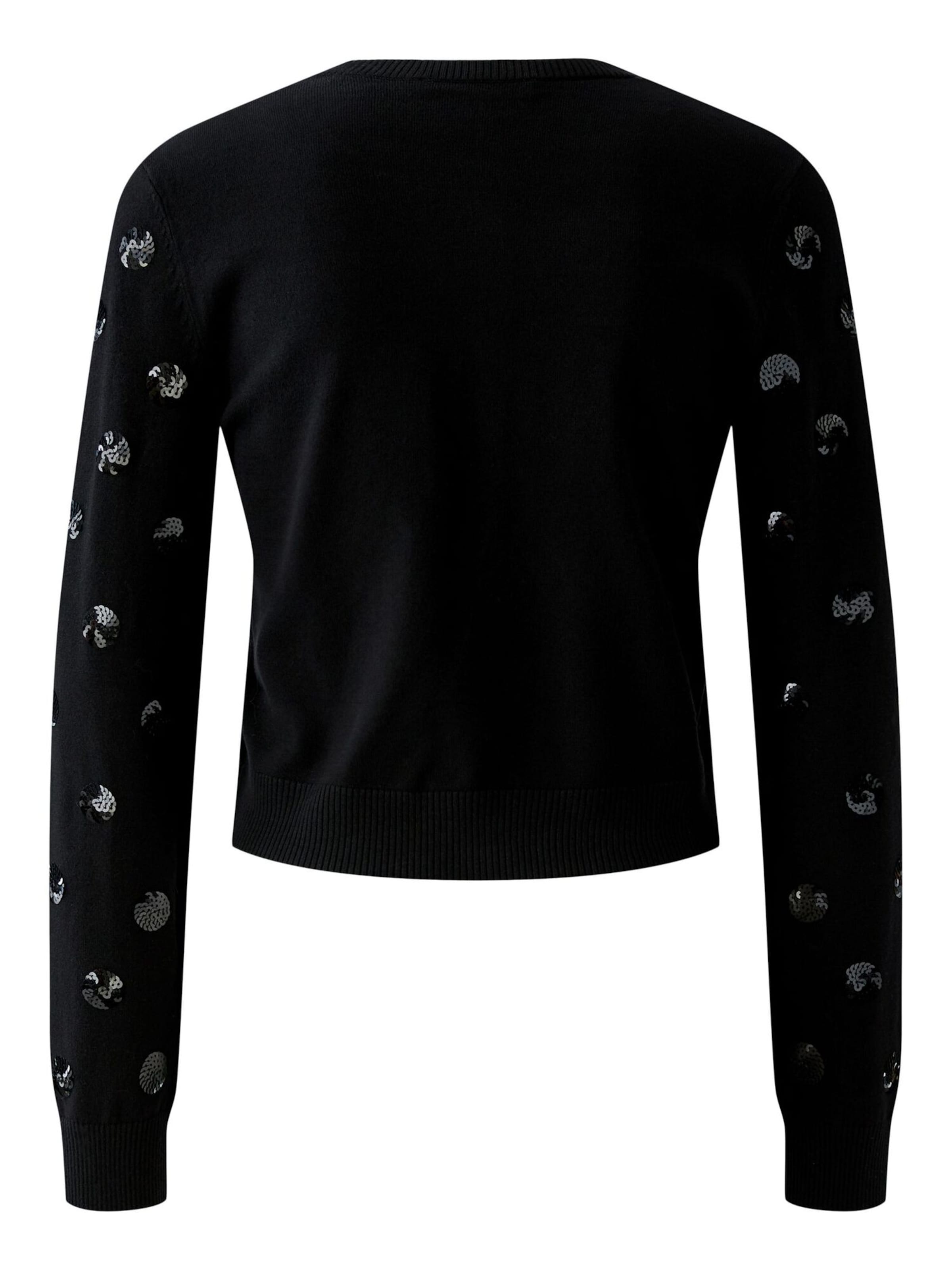 OUI Strickjacke in Schwarz