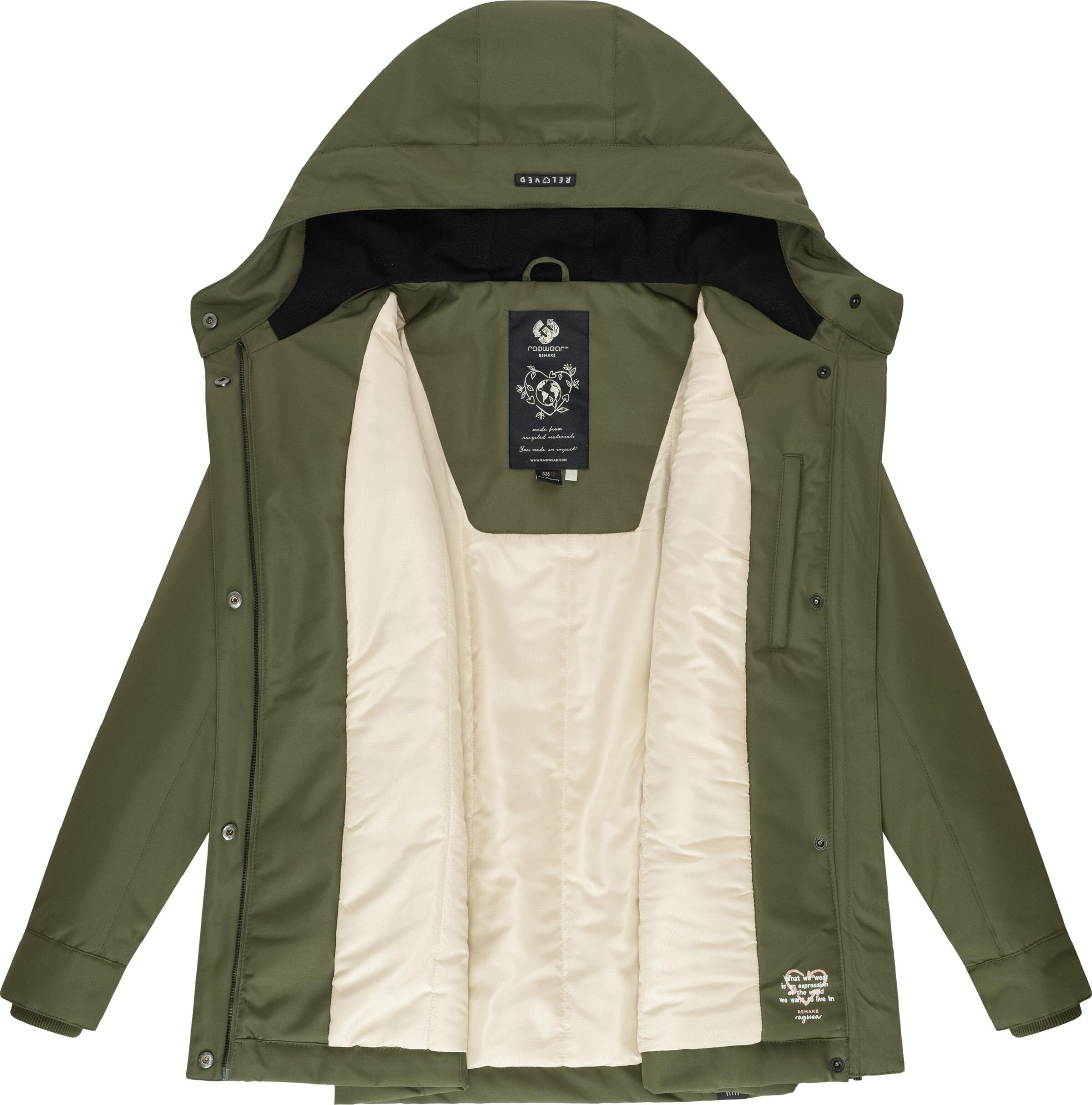 Veste d’hiver 'Jazmin' Ragwear en vert