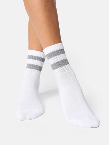 Nur Die Athletic Socks ' Kurzsocken ' in White: front