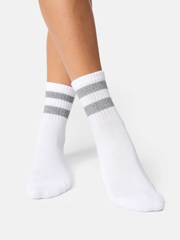 Nur Die Athletic Socks ' Kurzsocken ' in White: front