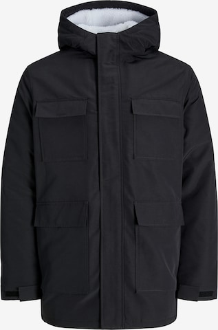 JACK & JONES Parka zimowa 'JWHPETER' w kolorze czarny: przód