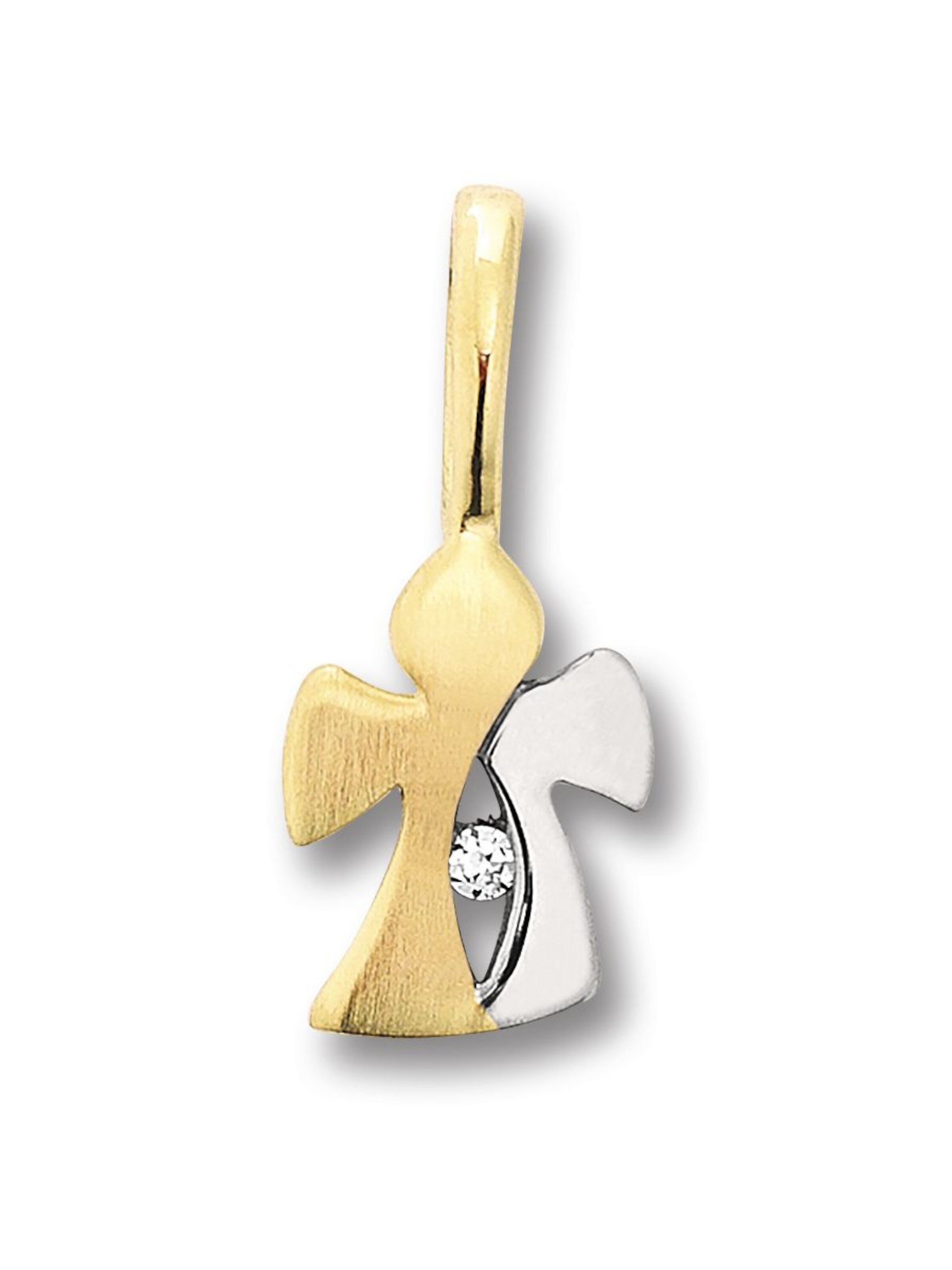 ONE ELEMENT Anhänger 'Engel' in Gold: Vorderseite