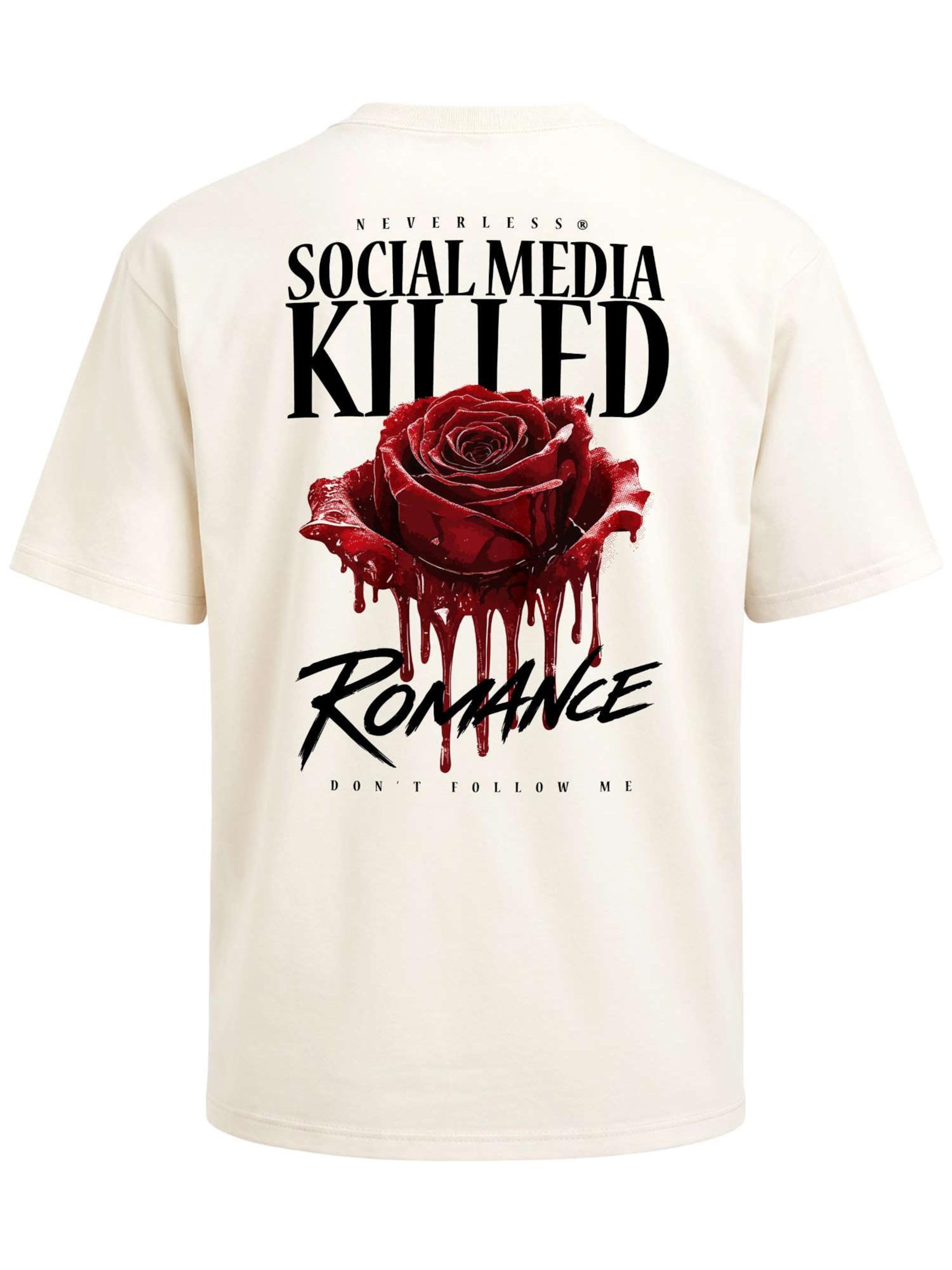 Neverless Shirt 'Romance' in Beige: Vorderseite