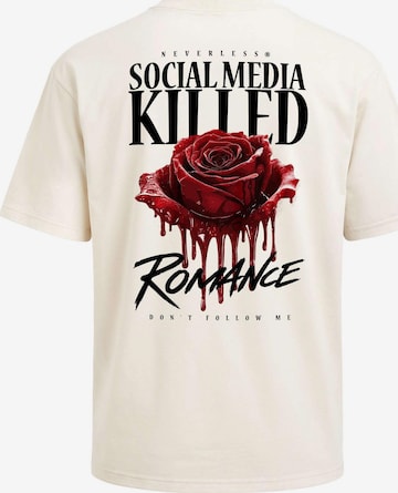 Neverless Shirt 'Romance' in Beige: Vorderseite