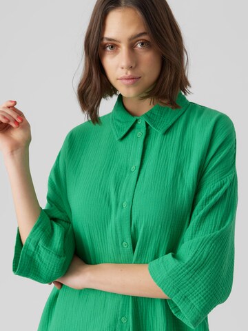 VERO MODA Shirt Dress 'Natali' in Green