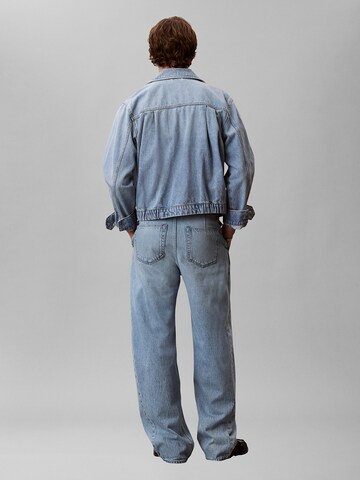 Calvin Klein Jeans Vat Bandplooi jeans in Blauw