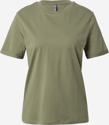 PIECES Shirt 'Ria' in Groen: voorkant