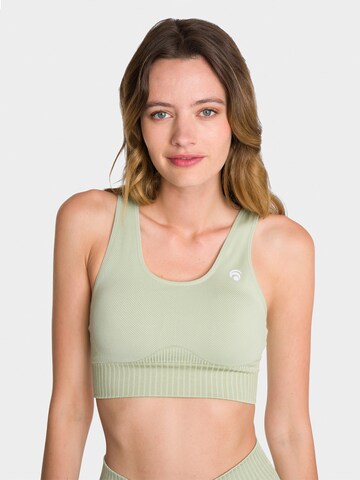 Bustino Reggiseno sportivo 'Riley' di OCEANSAPART in verde: frontale