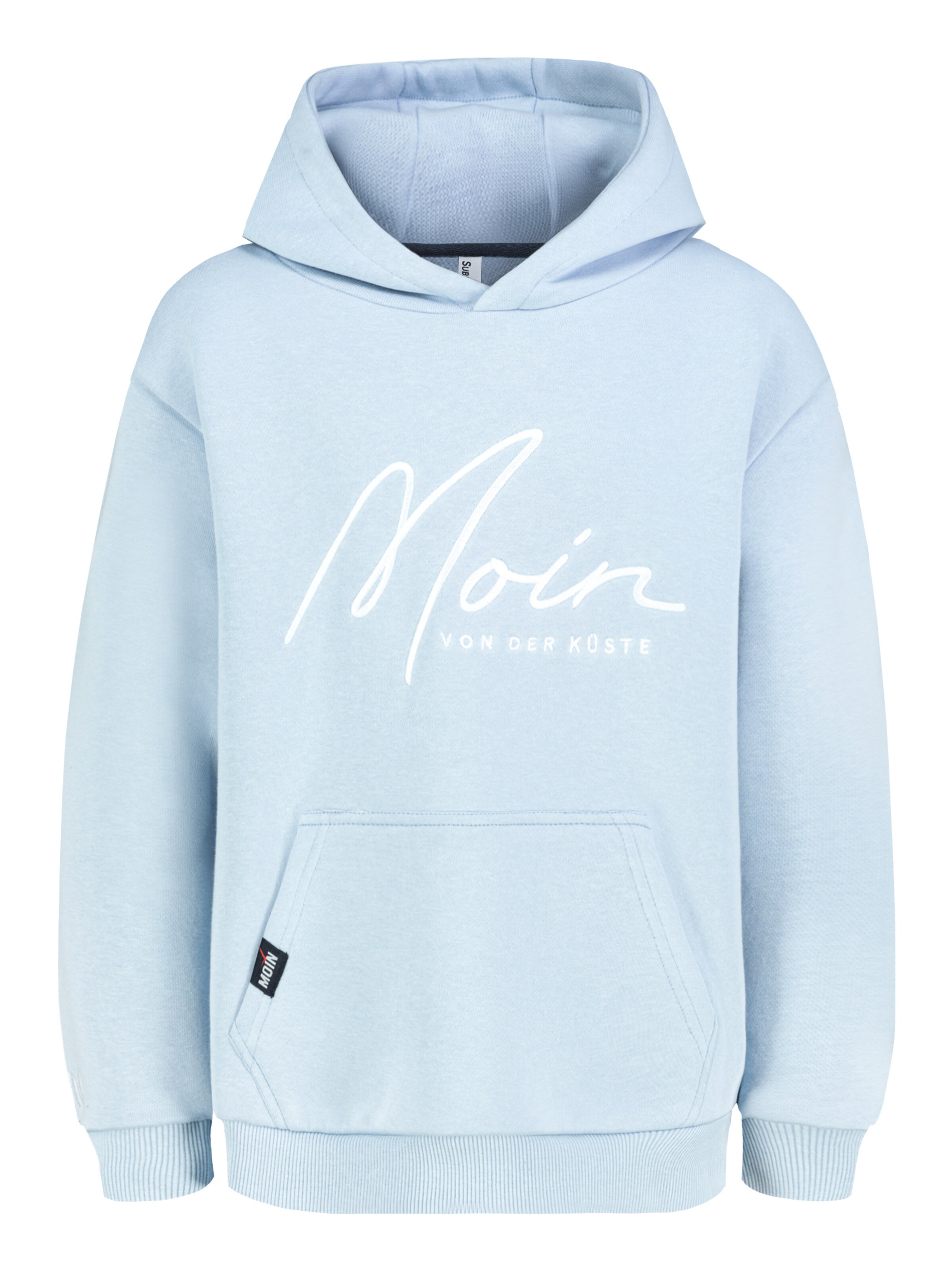 Sublevel Sweatshirt 'Moin' in Blau: Vorderseite