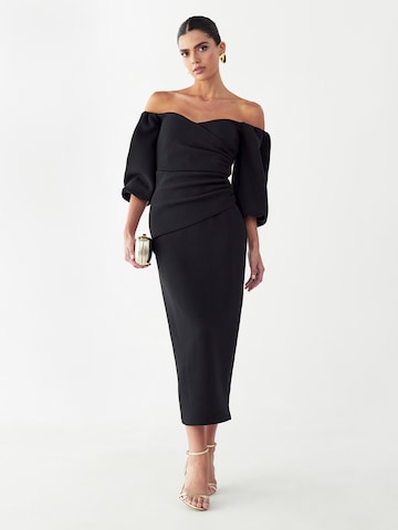 BWLDR Cocktailjurk 'Jessamy' in Zwart