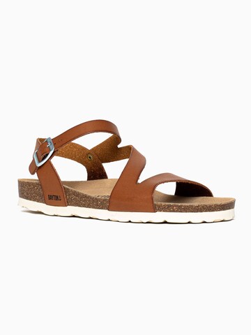 Bayton Strap Sandals 'Jaeva' in Brown