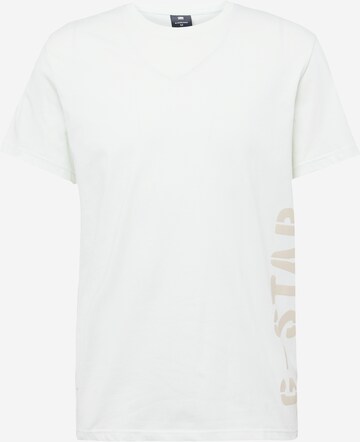 G-Star RAW Shirt 'Stencil' in White: front