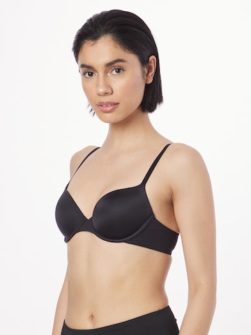 Cotton On Body T-shirt Bra in Black: front