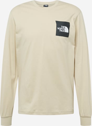 T-Shirt THE NORTH FACE en beige : devant