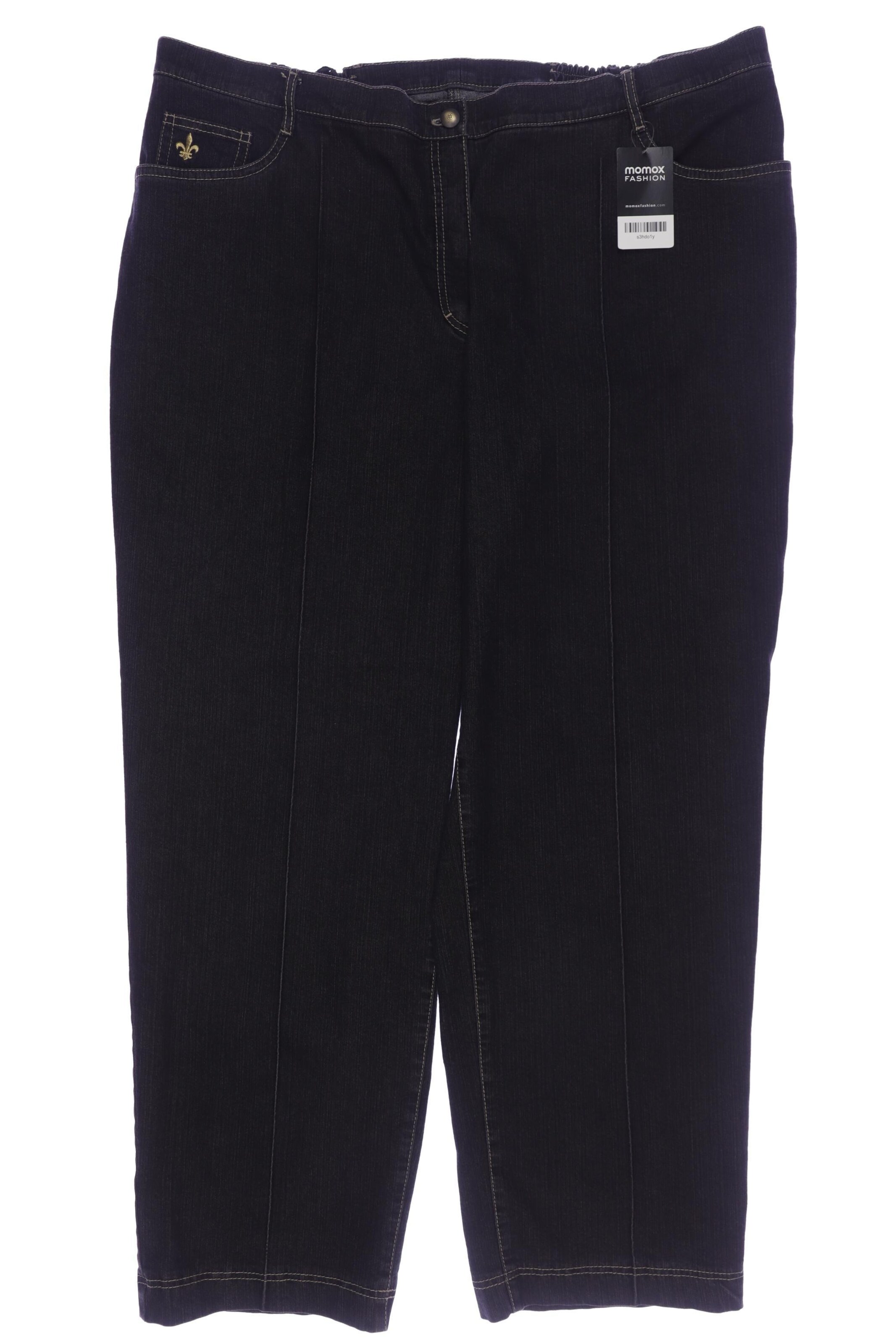Ulla Popken Jeans 45-46 in Schwarz: Vorderseite