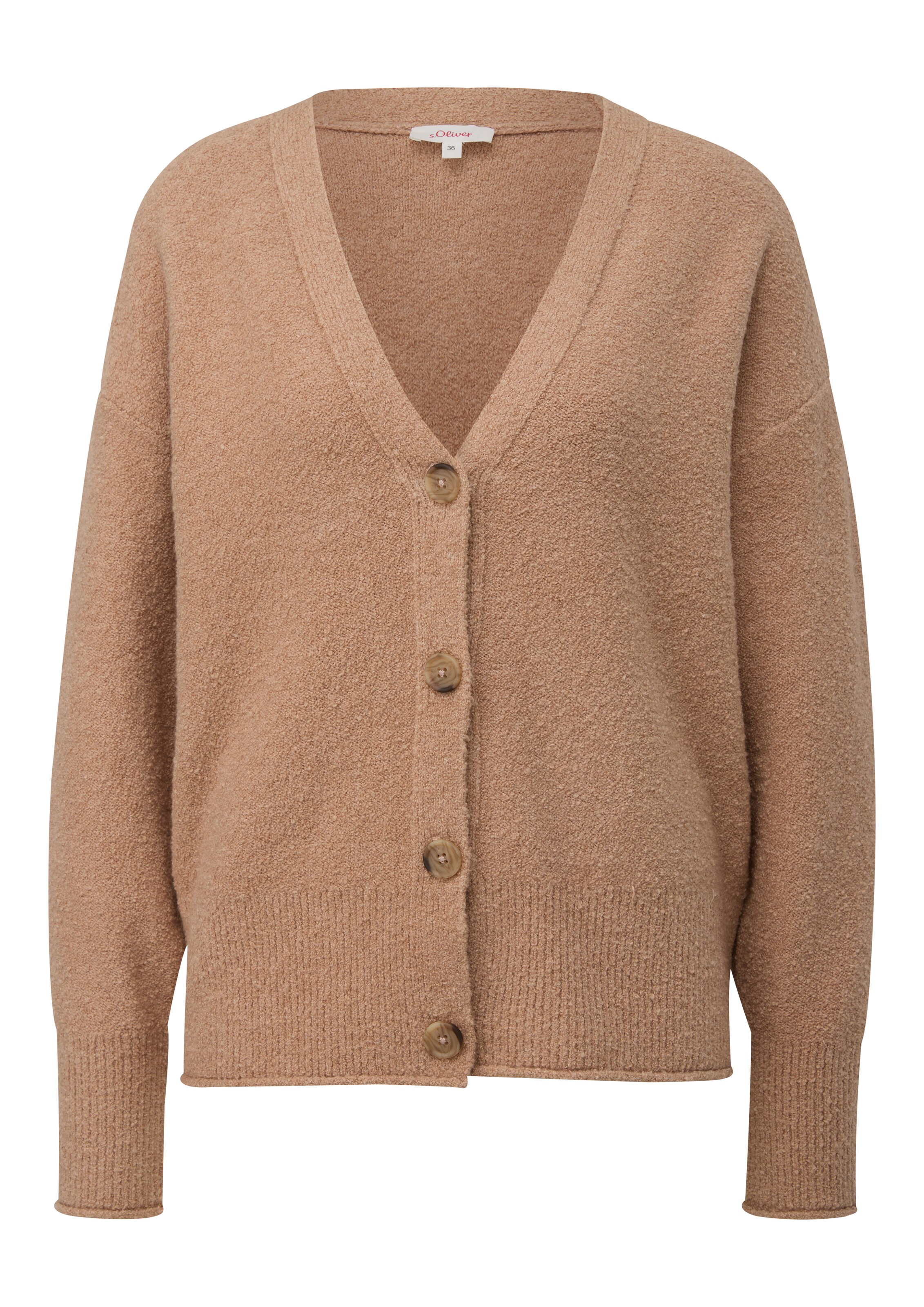 s.Oliver Strickjacke in Braun: Vorderseite