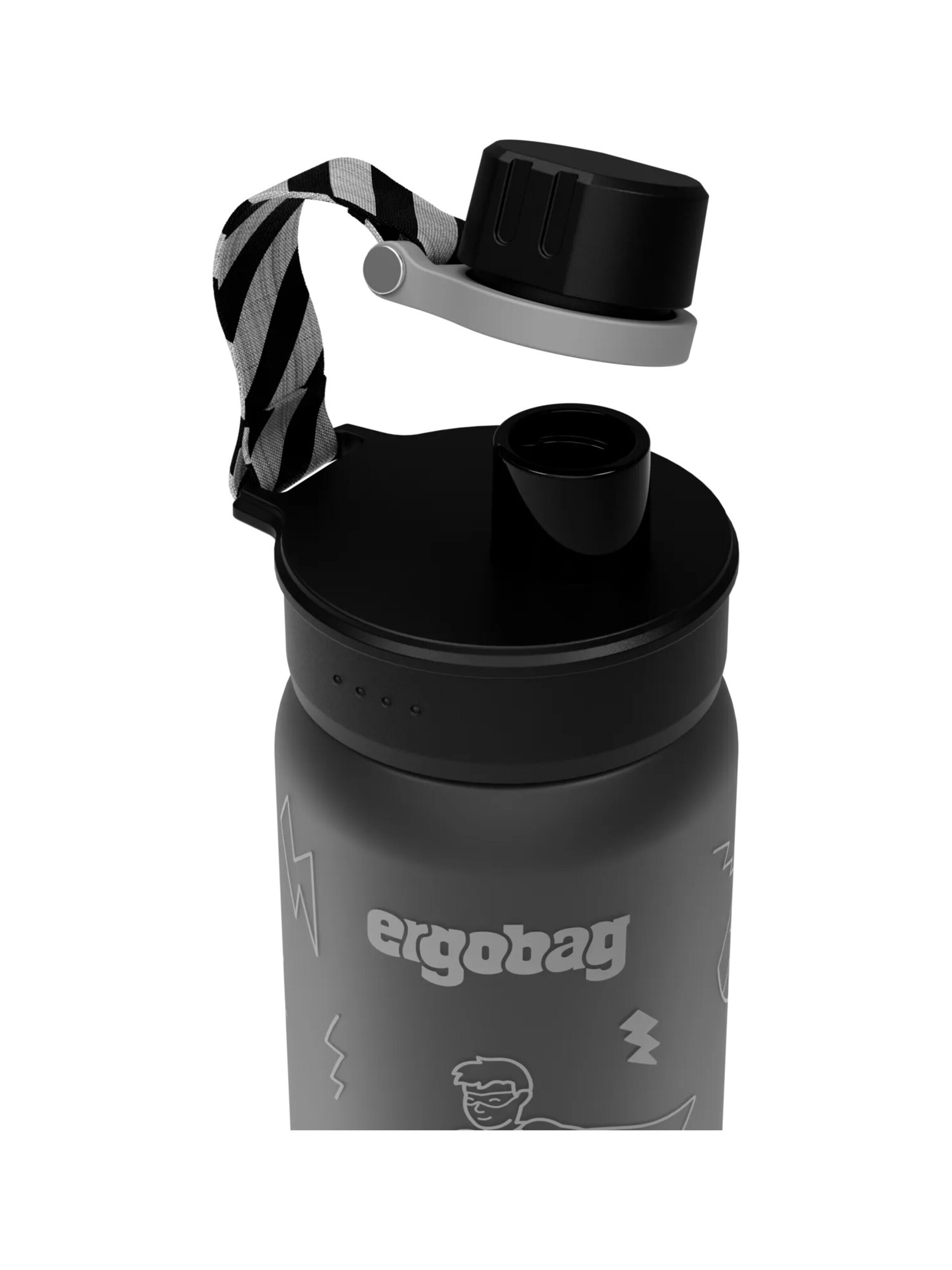 ergobag Trinkflasche 'Trinkflasche Trinkflasche'‌‌‌ in Schwarz