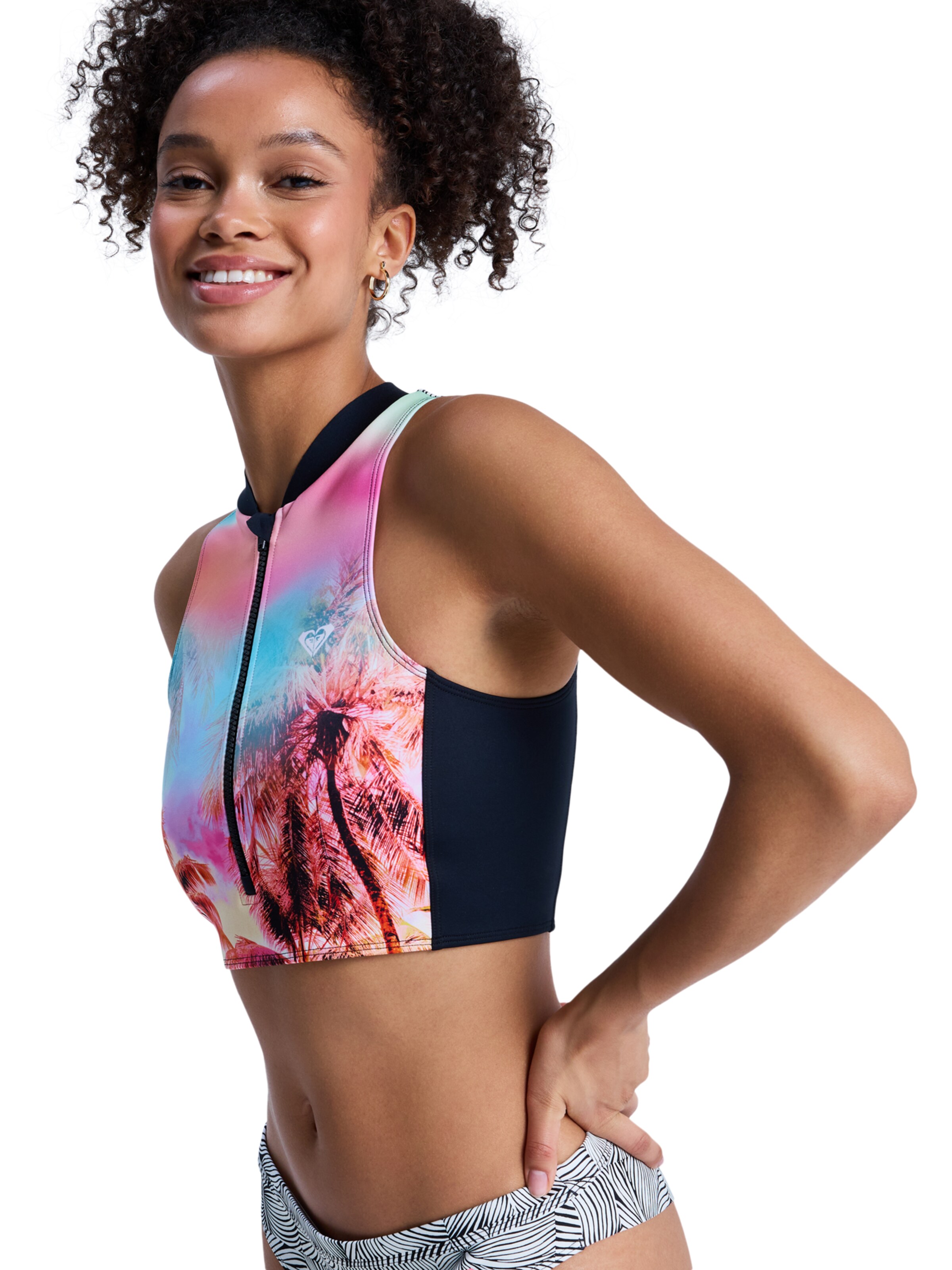 ROXY High neck Bikini Top 'Pro Surf' in Mixed colors