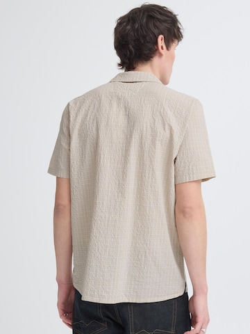 BLEND Regular Fit Kurzarmhemd ' BHBarny Cuba ' in Beige