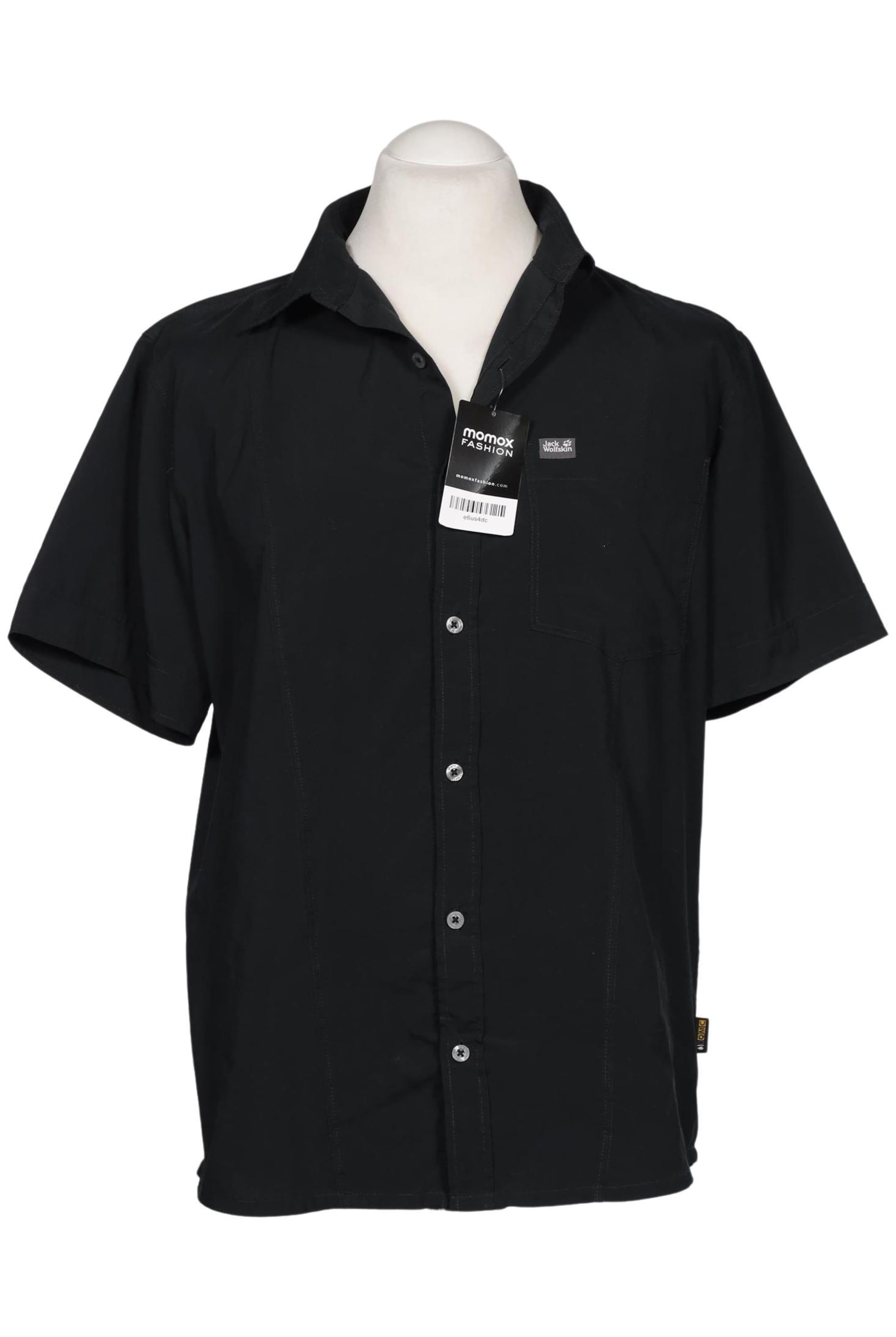 JACK WOLFSKIN Button Up Shirt in M in Black: front