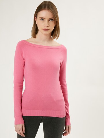 Influencer - Pullover em rosa: frente