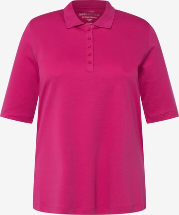 T-shirt Ulla Popken en rose : devant