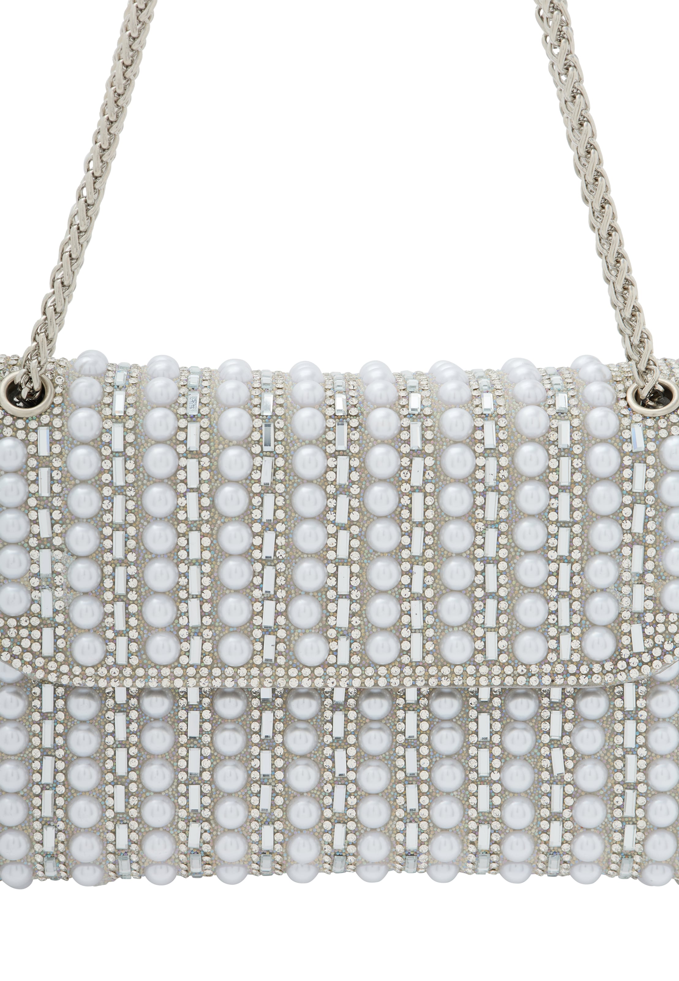 faina Kabelka na rameno - Strieborná