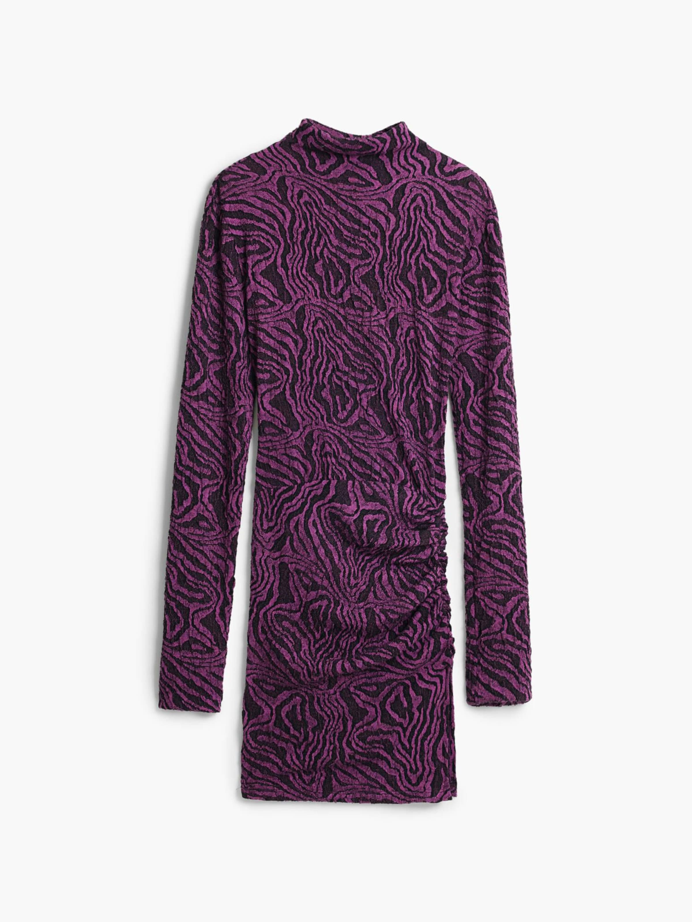 Desigual Kleid 'Draped' in beere / brombeer, Produktansicht