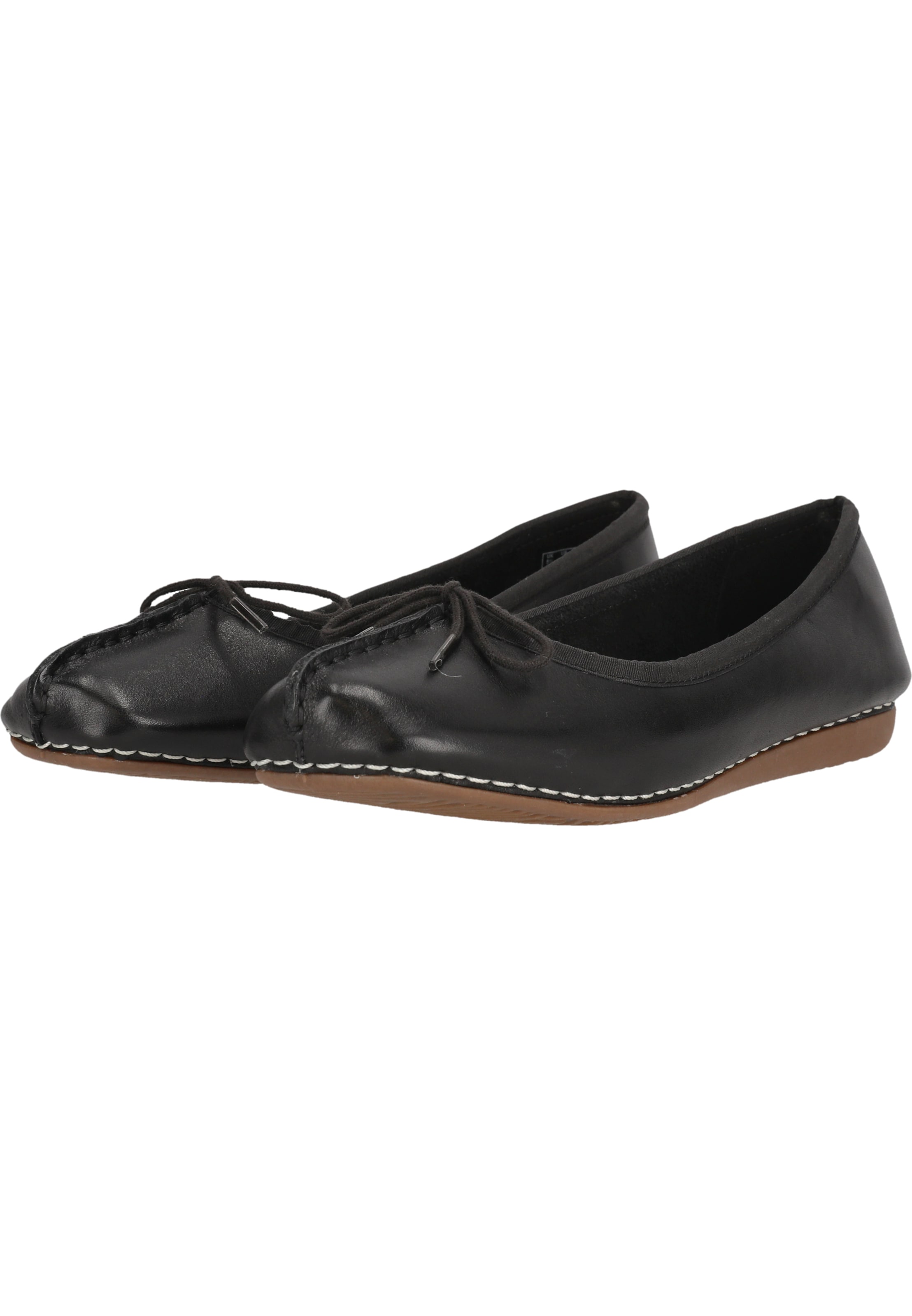 CLARKS Ballerina 'Freckle Ice' in Black