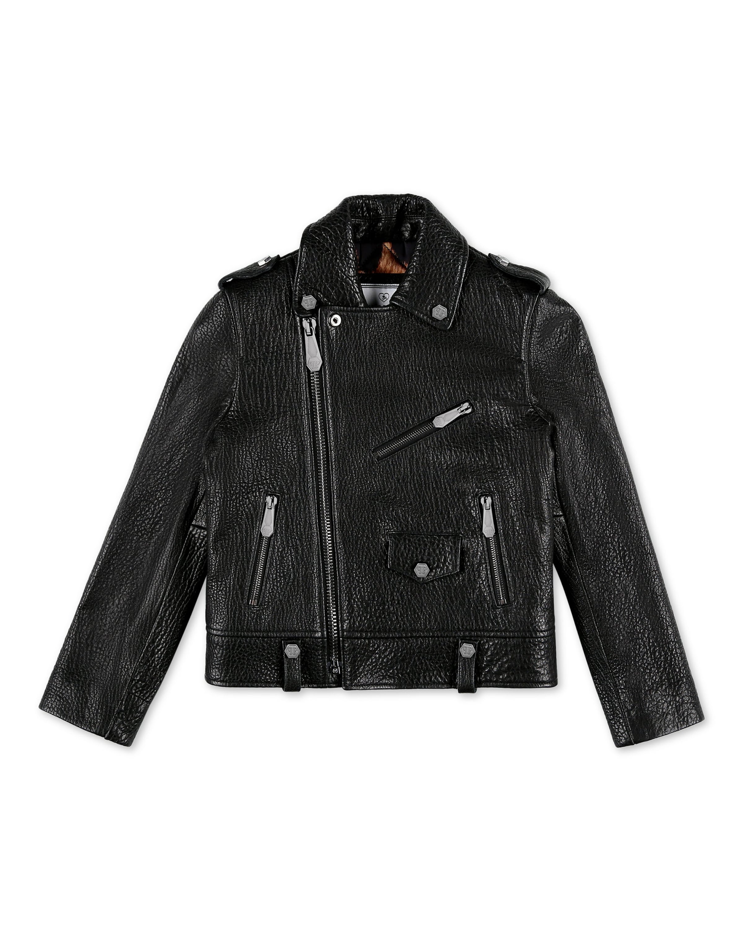 Philipp Plein - Chaqueta de entretiempo 'Iconic' en negro: frente