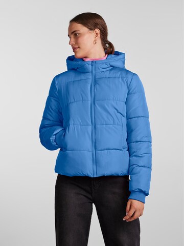 PIECES Winterjas 'JAMILLA' in Blauw: voorkant