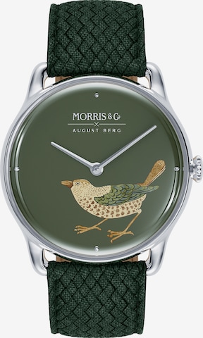 Montre à affichage analogique August Berg en vert : devant