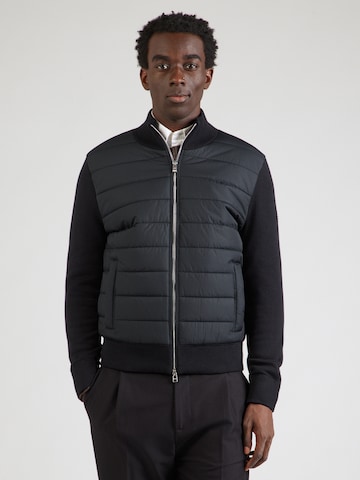 Vestes en maille 'Hernesto' BOSS en noir : devant
