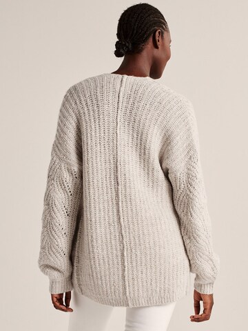 Abercrombie & Fitch Strickjacke 'Cable' in Grau