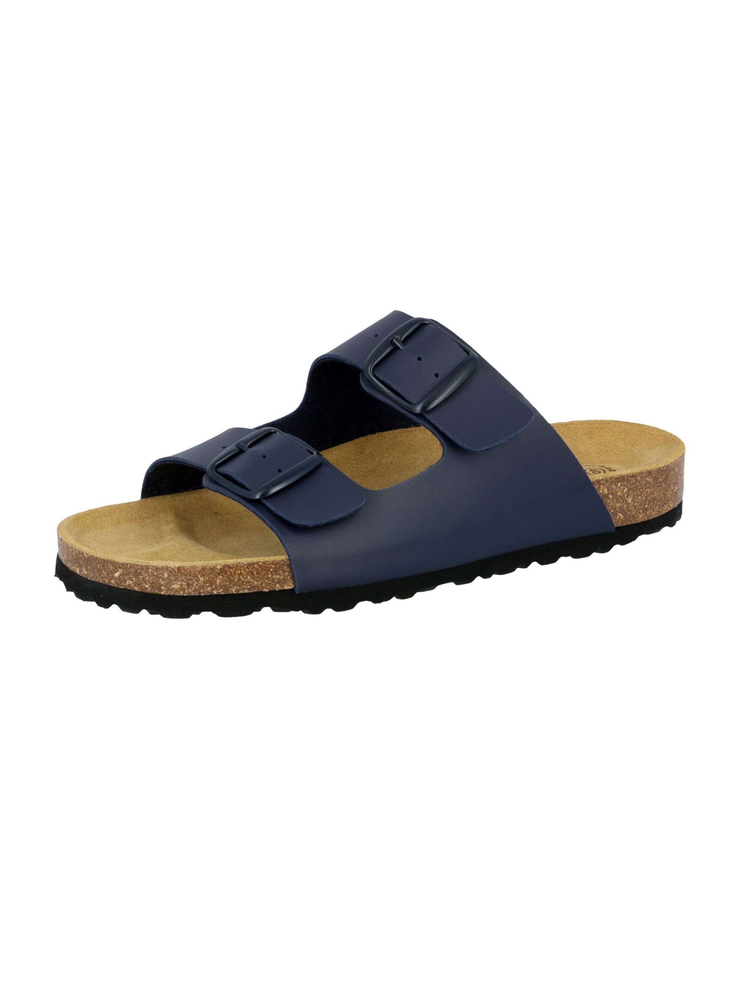 LICO Pantolette 'Bioline' in Blau: Vorderseite