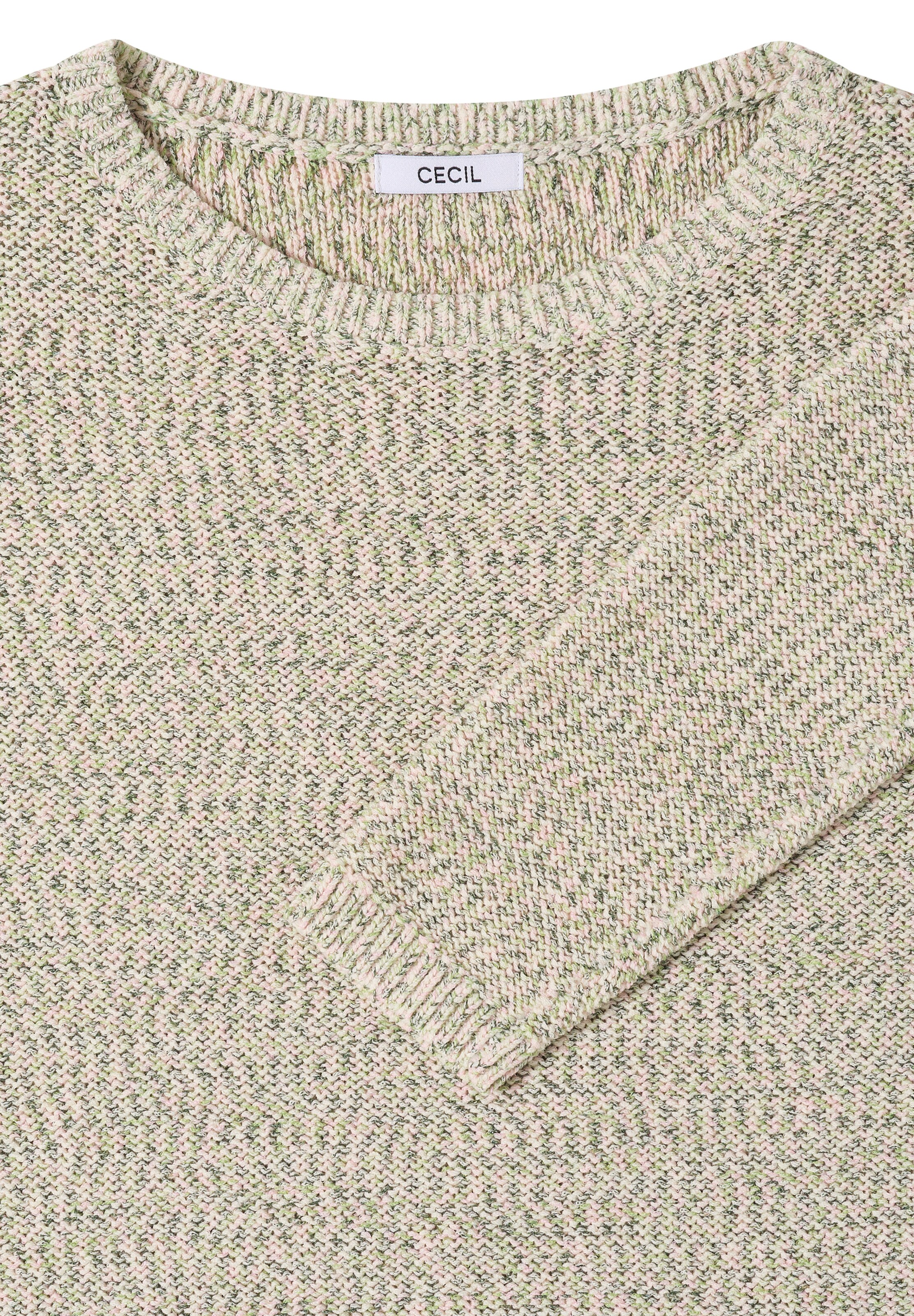 CECIL Pullover 'Space-dye' in Grün