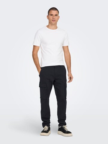 Regular Pantalon cargo Only & Sons en bleu