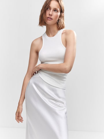 MANGO Top 'FETA' in White: front