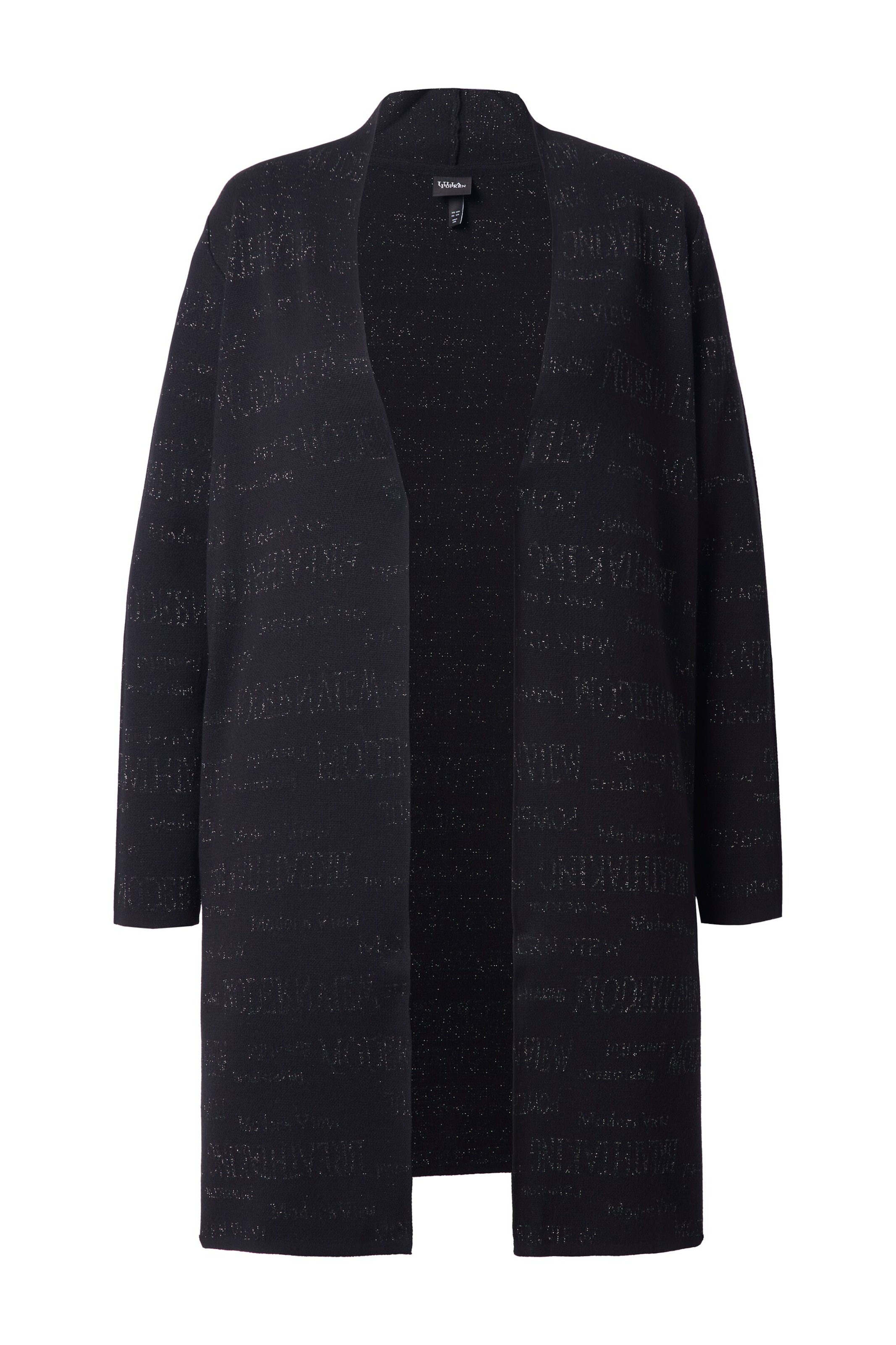 Ulla Popken Strickjacke in Schwarz: Vorderseite