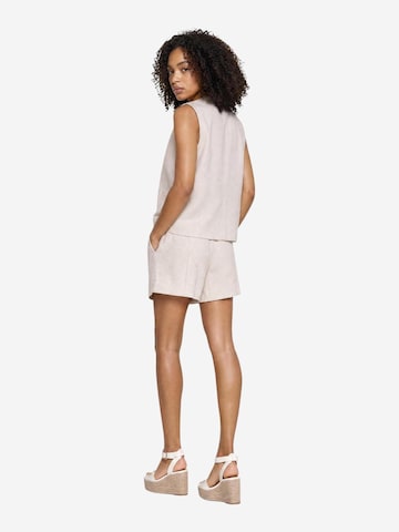 Tailleur 'Shorts Viscosa Lino Pieghe 25009' di I AM in beige