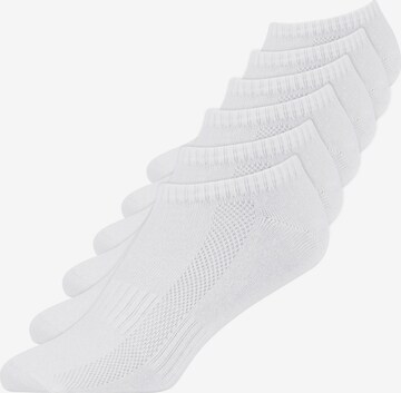 SNOCKS Ankle Socks in White: front