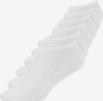 Chaussettes SNOCKS en blanc : devant