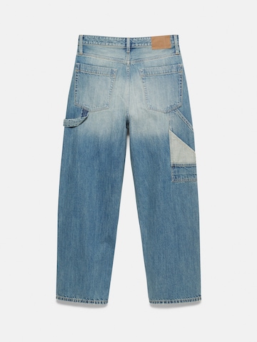 Pull&Bear Vrečasti Kavbojke | modra barva