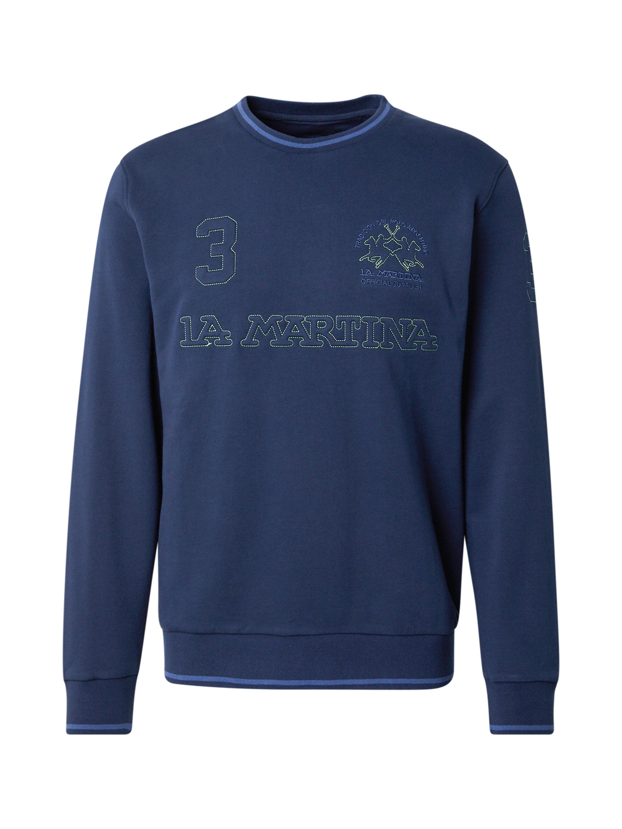 La Martina Sweatshirt in Blue: front
