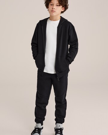 Effilé Pantalon WE Fashion en noir