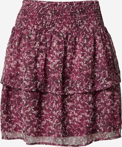 PIECES Skirt 'NAVI' in Berry / Light pink / Off white, Item view
